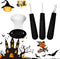 Diravo Kit-Includes 4 10 Stencils, Heavy Duty Stainless Steel Tool Set, Used As a Carving Knife for Pumpkin Halloween Decoration, one size, Black-...