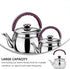 Luxshiny Kettle Teapot with Handle Tea Pots for Stove Top Stove Safe Teapot Stove Top Teapot Whistling Tea Pot Whistling Coffee Cup Gas Boiled Old...