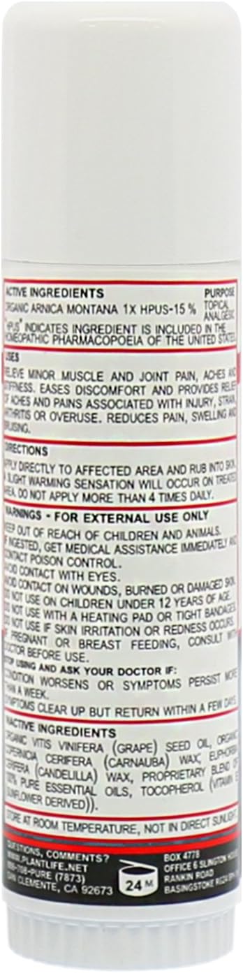 Plantlife Arnica Relieve Balm - Made with Arnica and 100% Pure Essential Oils - Relieve Products are a Homeopathic Solution for Everyday Use - Wor...