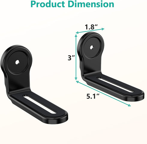 WALI Sound Bar Mounts Under TV, Universal Soundbar Wall Mount Shelf with Anti-Skid Pad, Drywall Studless Soundbar Mount Easy to Install for All Ty...