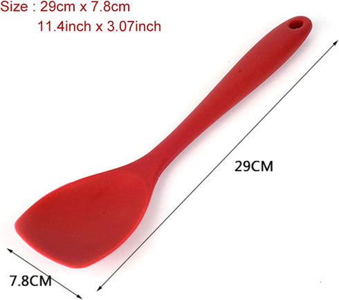 Silicone Spatulas Spoon Set of 2,Non-stick Heat Resistant SiliconScraping Kitchen Baking Bakeware,Silicone Scraper Scoop Mixer for Stirring, Scoop...