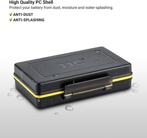 Camera Battery and SD Card Case,Water-Resistant & Shockproof,Camera Battery Holder Storage for Canon LP-E6 Nikon EN-EL15 Sony NP-FZ100 Fujifilm NP...
