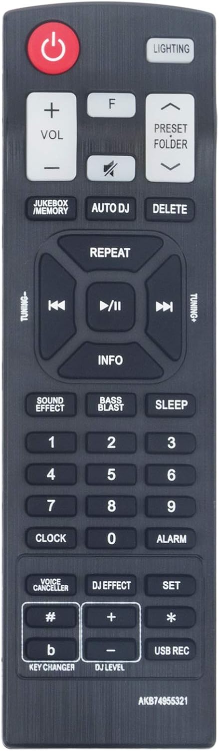 AKB74955321 Replacement Remote Fit for LG HIGH POWER SPEAKER SYSTEM FH6...