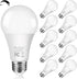 14W 1500LM Dimmable LED Light Bulbs 100 Watt Equivalent Bright A19 LED Bulbs with E26 Medium Base Daylight White 5000K CRI 90+ for Home Office Bed...