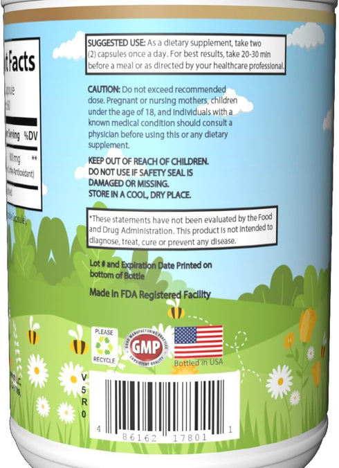 Premium Green Coffee Bean Extract with 50% GCA - 800mg per Serving, Natural Antioxidant Support - 60 Veggie Capsules - Made in FDA Registered Faci...