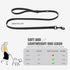 Small Dog Dog Leash with Electroplated Black Hardware,Lightweight Dog Leash Easy to Clean, 4FT Black Waterproof Dog Leash Coated with Durable and ...