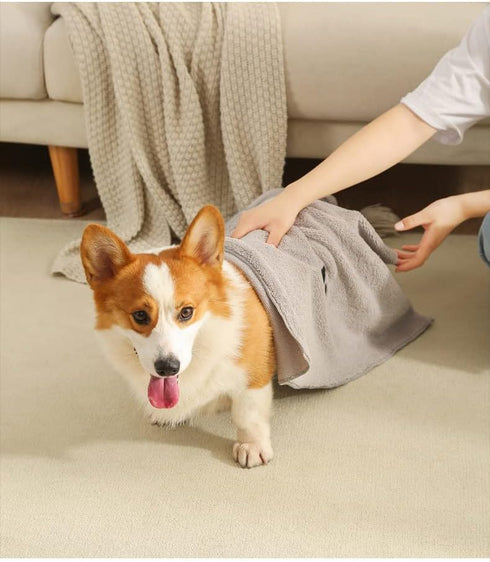 Microfiber Pet Towel - Dog Towel Super Absorbent Large Microfiber Drying Bath Towel for Dogs & Cats, 40x20 inches, Quick Drying, Lightweight Dog B...