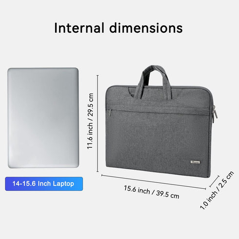 V Voova Laptop Bag 15.6 inch with Shoulder Strap & Handle, Waterproof Laptop Case Sleeve Compatible with 15-16”MacBook Air/Pro, HP Acer Asus Dell ...