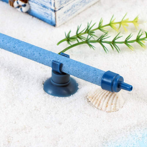 NGe 10inches Aquarium Bubble Wall Air Stone Bar Tube with Fish Tank Suction Cup, Blue...