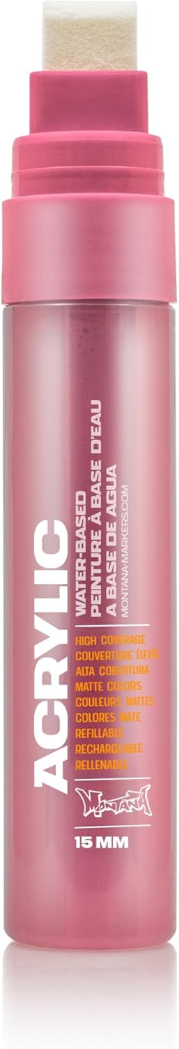 Montana Cans 15mm Acrylic Paint Marker, Shock Pink Lite...