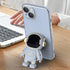 Astronaut Phone Ring Holder Finger Kickstand, ABS Electroplate Phone Back Grip Astronaut Phone Hidden Stand Compatible with iPhone 13 Pro Max/13 P...