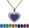 FM FM42 Temperature Sensing Color Changing Pendant Necklace with 19.29" Stainless Steel Rolo Chain...