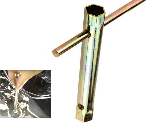 Pair of 16-18mm(5/8-45/64'') Double Ended 150mm(5-7/8") Length Motorcycle Ignition Spark Plug Spanner Deep Reach Socket Wrench Tool with TommyBar...