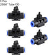 uxcell 10mm OD Pneumatic Air Flow Control Valve with Push-to-Connect Fitting,Union Straight,Pneumatic Air Controller Valve 5pcs...