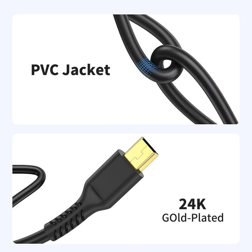 3ft Mini USB Cable, Standard USB 2.0 to Mini B Male Charger Cord Durable USB Mini to USB Charging Cable Compatible with PS3 Controller, MP3 Player...
