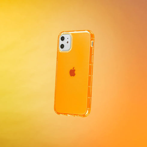 SteepLab Neon Highlighter Case for iPhone, The Grippy Jelly Case w/Protective Air Pockets (Intense Bright Orange, iPhone 11)...