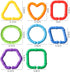 50PCS Baby Rings Toy Links Plastic Babies Teething Ring Attach Baby Toys to Strollers or Carrier Seat or Baby Bouncers for Infants...