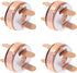 Mini Skater 14mm Small Rose Gold Magnetic Button Clasps Snaps Closures Fastener for Sewing Projects DIY Small Craft Clothing Totes Handbag Leather...