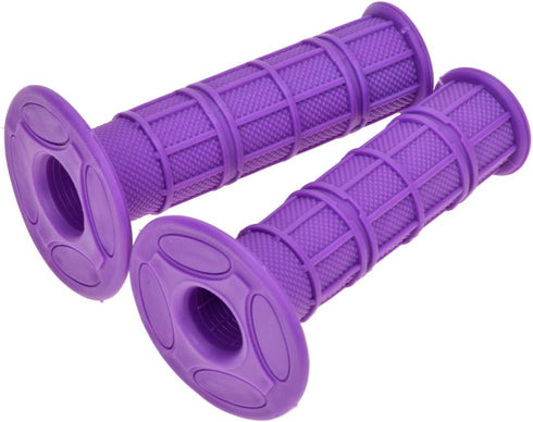 HIAORS Universal Purple 22mm 7/8" Handlebar Grip Soft Rubber Comfort Racing Grips Compatible with XR 50 KLX SSR Pit MX CRF150F CRF230F CRF250F CRF...
