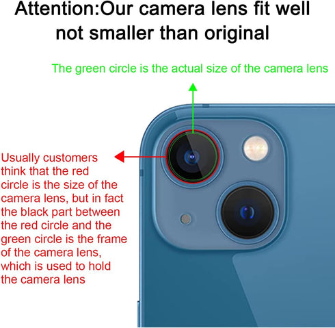 OEM Rear Back Camera Glass Lens Replacement for iPhone 13 and iphone 13 mini with Pre-Installed Adhesive and Repair Tool Kit...