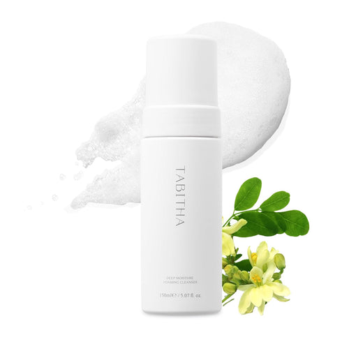 Tabitha Deep Moisture Foaming Cleanser, Low-pH, Hydrating, Gentle Face Wash with Moringa Extract, Korean Skincare, Fragrance-Free, 5.07 fl.oz...