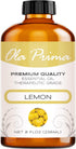 Ola Prima Oils 8oz - Lemon Essential Oil - 8 Fluid Ounces - Lemon Oil - Aromatherapy Oils - Essential Oils for Candle Making - Essential Oils for ...