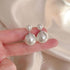 Boho Pearl Ear Jacket Earrings Round Pearl Stud Earrings Vintage Pearl Front Back Earrings White Pearl Stud Earrings Jewelry for Women and Girls...