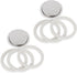 Bialetti (2-Packs) of #06961, total of SIX replacement gaskets and TWO Bialetti replacement filter plates (For 6-CUP Bialetti Moka Express, Dama, ...