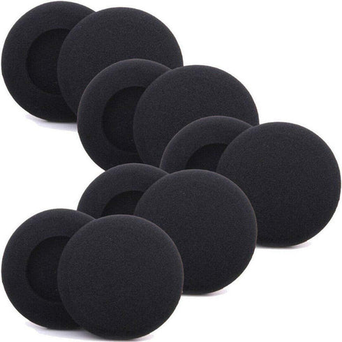 Foam Ear Pad Replacement Cushions, Headphone Earphone Headset Disposable Sponge Covers (60mm - 2.4") 10 Pairs...