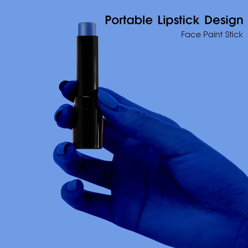 Blue Face Body Paint Stick Eye Black, Royal Blue Face Painting for Softball Football Baseball Lacrosse, Professional Facepaint Makeup for Hallowee...