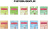 7" DIY Decorative Patterned Paint Roller Decorative Rubber Roller Pattern Roller Wall Decoration with Plastic Handle for Wall Treatments, Furnitur...