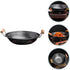 Small Iron Pot Camping Cooking Pot Stainless Steel Wok Kitchen Metal Pot Stainless Steel Pot Dry Pot Cooking Tool Wok for Stove Dual Handle Wok St...