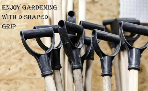 D Shaped Grip Plastic Shovel Handle Labor-Saving Ergonomic Replacement Garden Camp Winter Shovels Curved Snow Removal Backyard Digging Hand Soft U...