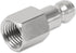 Automotive T-Style Air Plug, 1/4" NPT Female Pneumatic Plugs, Air Compressor Accessories Fittings(20-PACK)...