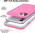for iPhone 11 Waterproof Case 6.1 Screen Protector Underwater Shockproof Full-Body Dustproof Rugged Case for Aplle iPhone 11 (Pink)...