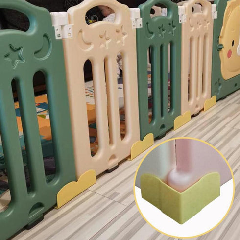 2pcs Playpen Stabilizer Anti-skid Clips Durable Plastic Playpen Base Accessories Easy Install Fence Holder for Play Areas...