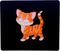 Happy Orange Cat Design Mouse Pad – Elevate Your Workspace! 9.25" x 8" Neoprene Mousepad...