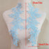 Embroidered Car Bone Lace Paste Flower Wedding Dress Evening Dress Children's Headdress Cuffs DIY Accessories Lace Fabric Accessories (Sky Blue)...
