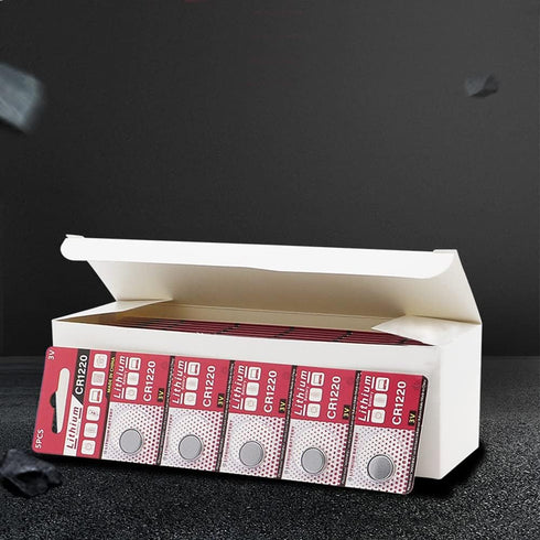 Cotchear 5pcs/Card 3V CR1220 Coin Battery Lithium DL1220 LM1220 ECR1220 1220 Button Cell Batteries for Watch Electronic Remote...