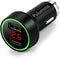 24W/4.8A Dual USB Car Charger, 12V to USB Outlet with Cigarette Lighter Voltage Meter LED/LCD Display Battery Low Voltage Warning (Black)......