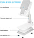 Cell Phone Stand, Folding Desktop Phone Stand, Angle Height Adjustable Mobile Phone Holder for Desk, Office, Tablet Stand Compatible with All Phon...