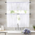 MIULEE Window Valance Half Sheer Curtains Rod Pocket Voile Drapes Extra Wide for Small Window Kitchen Cafe One Panel 60 x 18 Inch White...