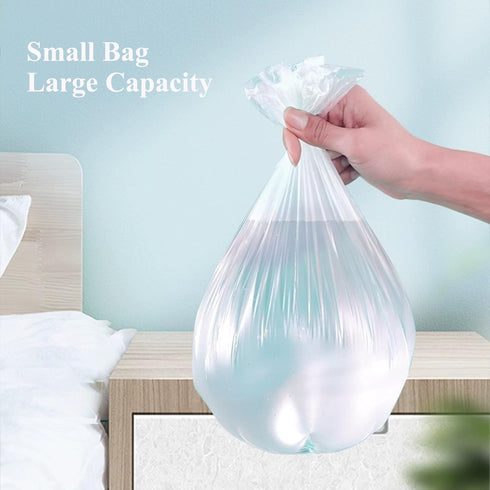 100 Pack Small Garbage Bags - White - Perfect for Desktop Trash Cans - Odorless...