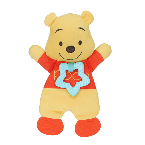Disney Baby Winnie The Pooh Sensory Blanky with Crinkle and Teether Feet for Infant Baby Boys and Girls...