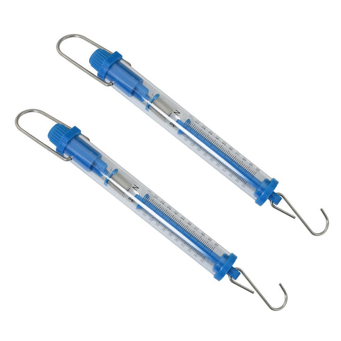 2PCS 1000g/10N Capacity Plastic Tubular Spring Scale Zeroing Capability Plastic Body Spring Balance Hanging Tube...