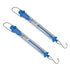 2PCS 1000g/10N Capacity Plastic Tubular Spring Scale Zeroing Capability Plastic Body Spring Balance Hanging Tube...
