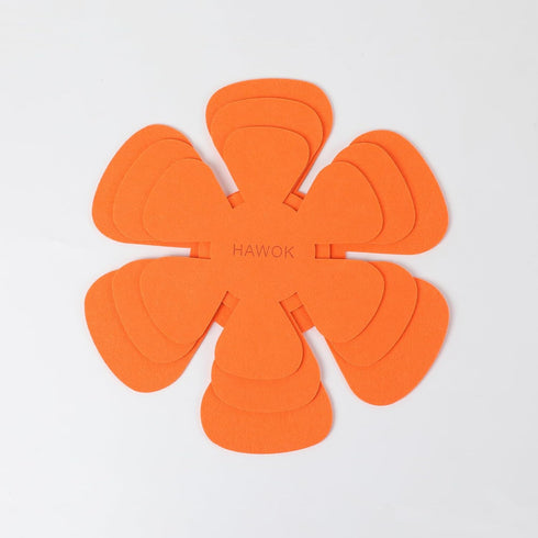 Pot/Pan Protectors-set of 3 Dia. 8" 10" 12" Orange...