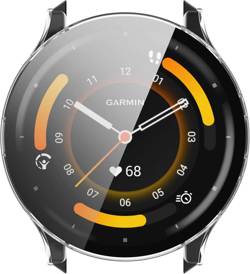 Screen Protector Case Compatible with Garmin Venu 3S Smart Watch Screen Protector for Garmin Venu 3S PC+Tempered Glass Full Coverage Bumper (Clear...