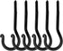 5 Pack Wrought Iron Ceiling Hook Screw Country Primitive Décor Hardware...