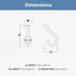 Franklin Brass Casual Farmhouse (5-Pack) Coat and Hat Wall Hooks Double Hooks for Hanging Matte Black Wall Mount Hanger Backpack, Purse, Bag, Towe...